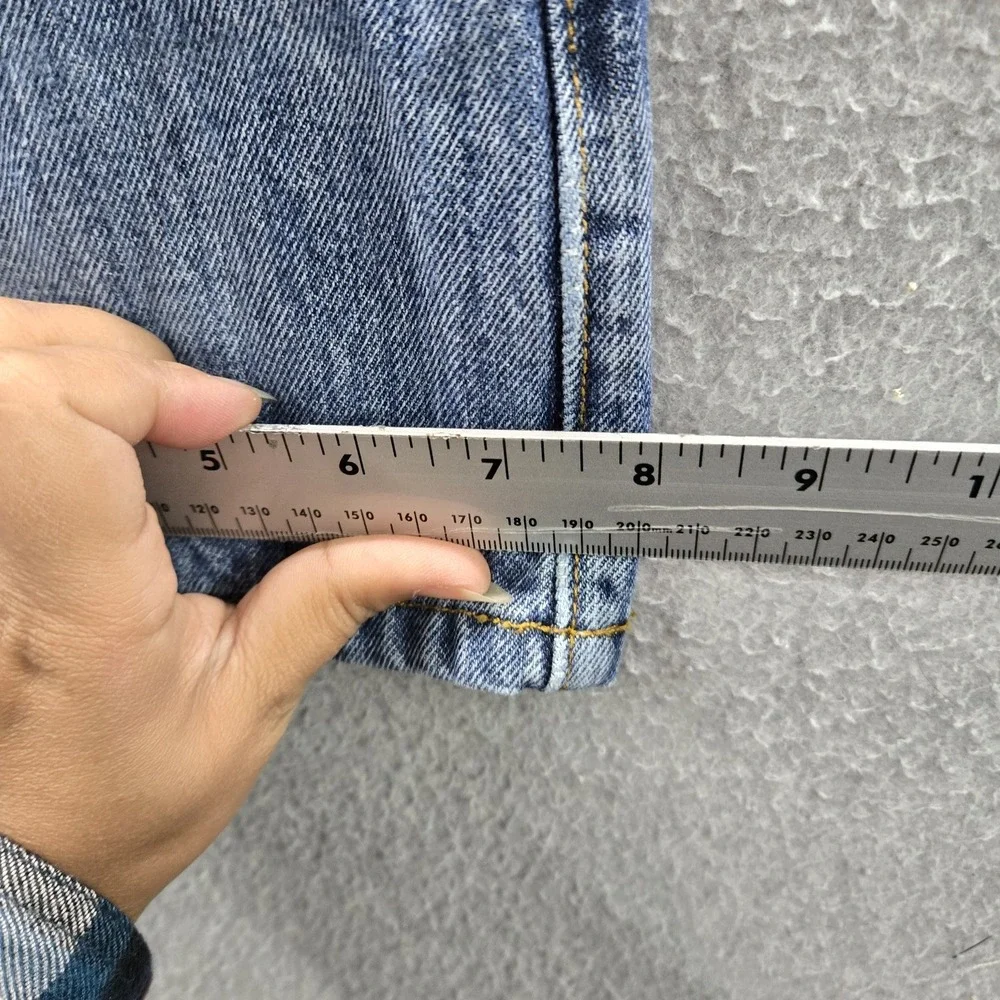 Cinch Men Jeans 29x35 Blue Denim Embroidered Green Label 35